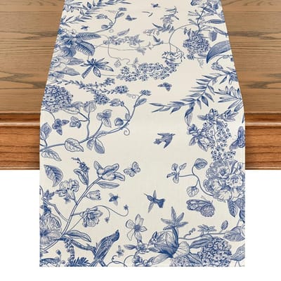 Drapeaux de table, Nappes, Motifs de mode. Convient pour les réunions de famille, les dîners, les cafés, les fêtes de Noël et les goûters cosy. 33x230cm
