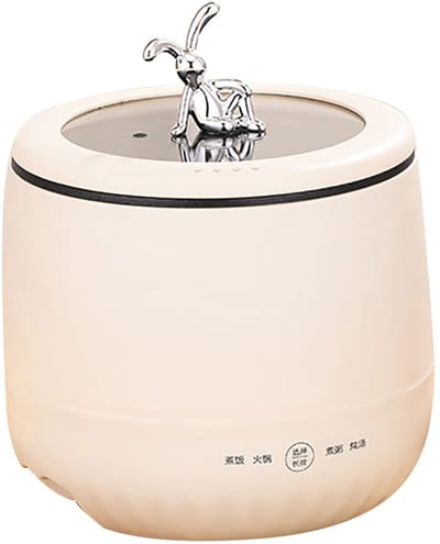 Allecto - Rijstkoker - Mini Rijstkoker 1.8L - Compact en Energiezuinig - Beige - Voor 2 Personen - Ideaal voor Koken en Stomen - Geschikt voor Thui..