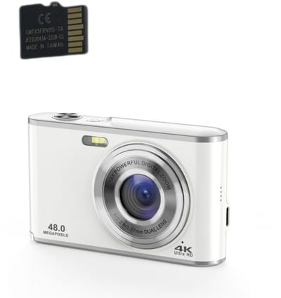 Digitale camera 4K 48MP 16x zoom webcam met 32GB geheugenkaart