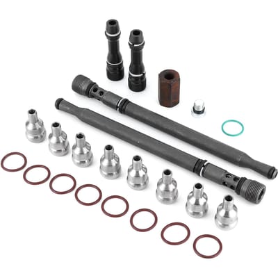 Hogedruk Olie Rail Reparatieset Bijgewerkte Standpijp Dummy Pluggen W302908 Geschikt voor Ford E350 450 6.0L gray