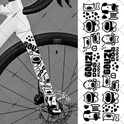Cartoon Graffiti Fietsstickers Voor Fietsframe Buis Bovenkant Diy Reflecterend Waterdicht Fietsstickers Racefietsen Frame Sticker