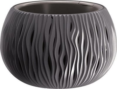 Bloemschaal Plantschaal Sandy Bowl 29cm ANTRACIET Prosperplast