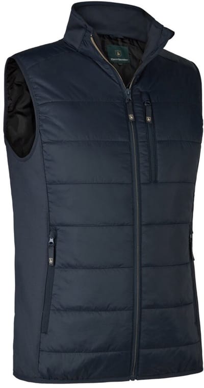 4791 Deerhunter Heat Padded Waistcoat Dark Blue-Warmte vest gewatteerde electrische bodywarmer Maat 2XL
