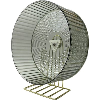 24cm Groot Hamster Loopwiel Gouden Beer Stille Roller Met Beugel Sport Speelgoed Landschaps Vliegwiel Huisdier Benodigdheden gray