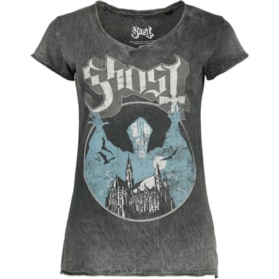 Ghost T-shirt - Opus - L tot XXL - voor Vrouwen - grijs