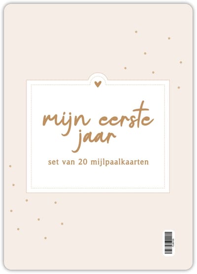 Fyllbooks - Mijlpaalkaarten Baby - Set van 20 Mijlpaalkaarten - Groeikaarten - Kraamcadeau Milestone Baby Cards