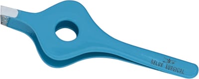 Belux Surgical Instruments Beauty Wenkbrauw Pincet met Grip – Schuin – Precisie Epileren – Ergonomisch Design – Blauw