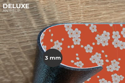 Placemats - 6 stuks - 45x30 cm - Placemat kunststof - Sakura - Bloemen - Patroon - Japan - Borden onderleggers - Decoratie voor op tafel - Keuken tafeldecoratie accessoires - Vinyl onderlegger - Tafelversiering