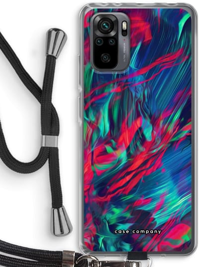 Case Company® - Hoesje met koord geschikt voor Xiaomi Redmi Note 10 Pro hoesje met Koord - Pilgrims Of The Sea - Telefoonhoesje met Zwart Koord - Bescherming aan alle Kanten en Over de Schermrand