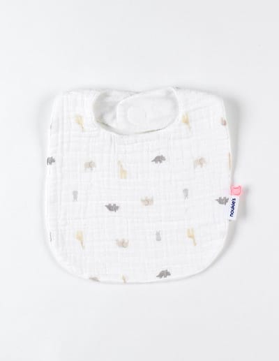 Noukie's - 3 pack - Slabbetjes - Animal - 0 / 12 maand