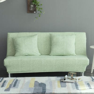 Stretch Sofahoes Vouwbare Grote Elastische Bankhoes Voor Bank Zonder Armleuning Vouwhoes Voor Slaapbank Copridivano Size S 120-155cm