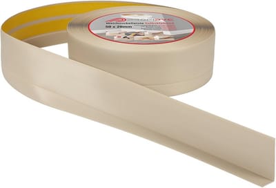 Zelfklevende Flexibele PVC Plint 50x20mm - Een Meter - Beige