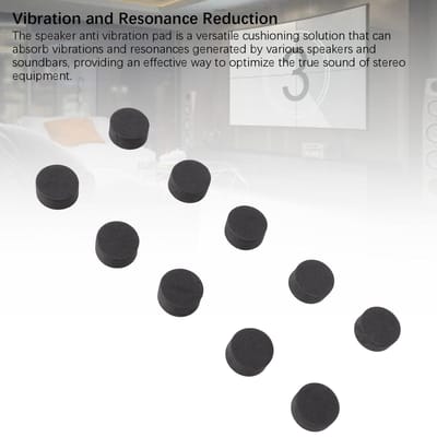 50 stuks 0,79x0,39in Luidspreker Isolatie Pads Anti Vibratie Luidspreker EVA Schuim Pads Voeten met Zelfklevende Achterkant voor Soundbar CD