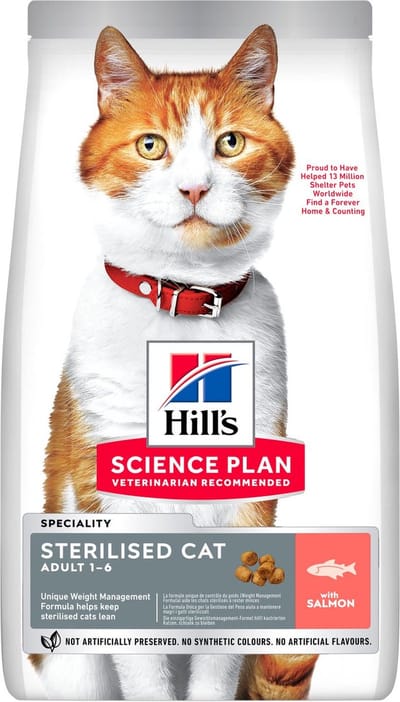 Hill's Science Plan Sterilised Cat Adult Kattenvoer met Zalm - 6 x 1.5 kg
