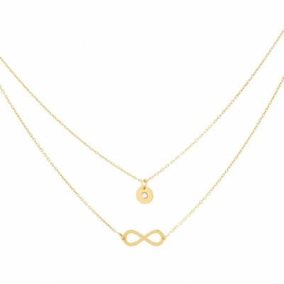 Collier infinity en zirkonia