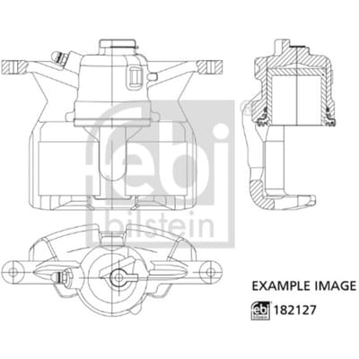 Remklauw FEBI BILSTEIN 182127, voor rechts