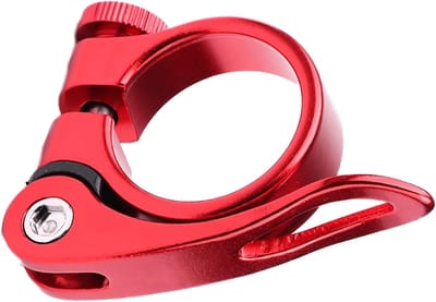 Verstelbare Zadelpenklem met Snelspanner - Robuuste Aluminium Fietszadelklem voor Racefiets, Mountainbike en Vouwfiets