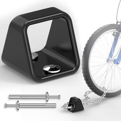 Veilig kettinganker tegen diefstal voor motorfietsen en fietsen, ideaal voor vloer- of wandklemmen. Beveiligingsanker met 2-in-1 functie. Beschermt tegen diefstal.