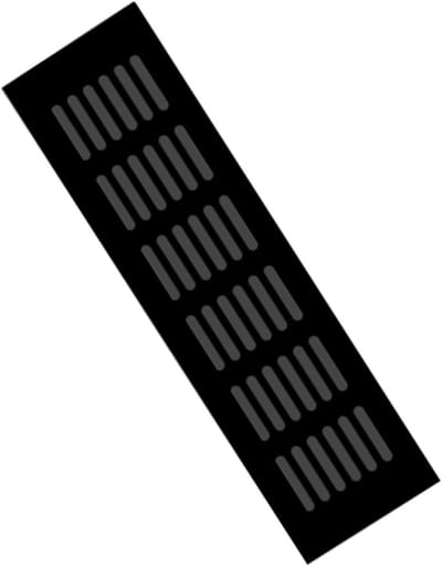 Ventilatierooster Aluminiumlegering - Louvered Grilldeksel - Ventilatie Creëren - Gestreept Gatontwerp - 80 x 80 mm - Zilver