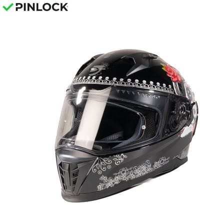MOTOBLOUZ EROS SANTITA Integraalhelm - ECE 22.06 gekeurde Helm Scooter, Motor & Brommer - Heren & Dames - Zwart - S