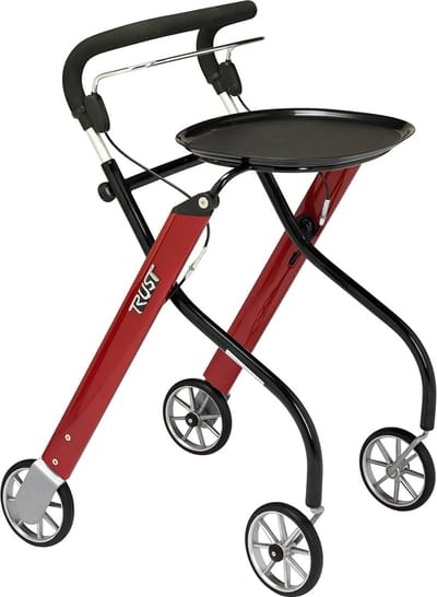Trust Care Let's Go Indoor Rollator - Rood/Anthraciet