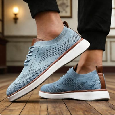 Trendy Heren Casual Schoenen Mode Lichtgewicht Comfortabele Mesh Sneakers Ademende Casual Niet-slip Dress Sneakers voor Man 43