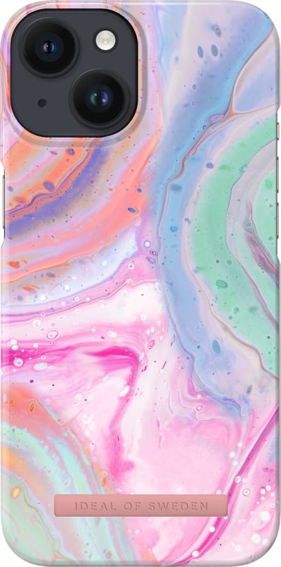 iDeal of Sweden Printed Case MagSafe geschikt voor Apple iPhone 13 / 14 / 15 / 16E Pastel Marble