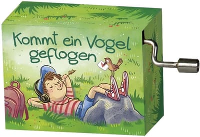 Muziekdoos - Speeldoos - Baby Muziek - Vogel Motief - 10x5x4 cm