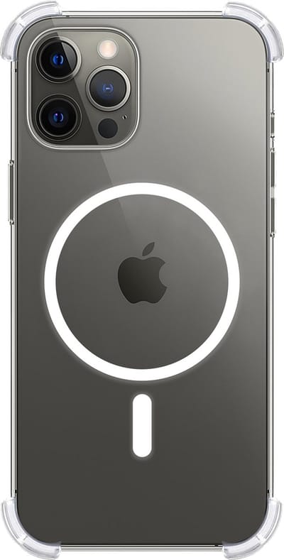 Hoes - Geschikt voor Apple iPhone 14 Pro - Magsafe Compatible - Sterk & Shockproof - Back Cover - Shock Proof Case - Telefoon Hoesje Shockproof - Transparant