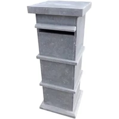 Vasp Pakketbrievenbus Pamplona - Natuursteen - Blauw - 40x105x40cm