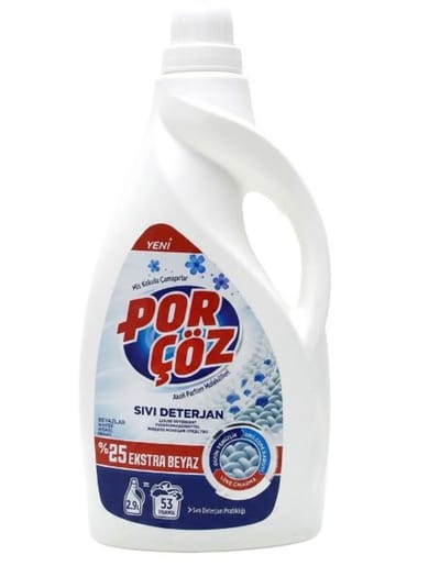 Por Çöz Vloeibaar Wasmiddel voor Witte Was 2915ml – 53 Wasbeurten