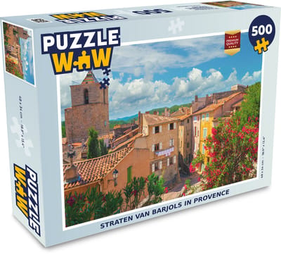 Puzzel Straten van Barjols in Provence - Legpuzzel - Puzzel 500 stukjes