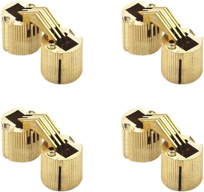 Verborgen 10mm Messing Scharnier - Onzichtbaar Scharnier van Koper voor DIY Sieradenboxen, Cadeaudozen en Werkbladen (4 stuks/ verpakking)