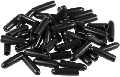 Dailygoods- Eindkappen 50 Stuks - Rubber/ Vinyl - Ronde Eindkappen - Schroefdraadbeschermers - Buisdop - Duurzaam/ Zacht Rubber - Beschermdop
