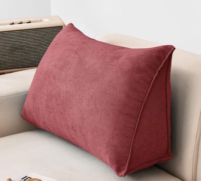 Bankkussen - Leeskussen Sierkussen - Comfortabel Lezen - Hoogwaardig Materiaal - 80x35x20cm - Grijs