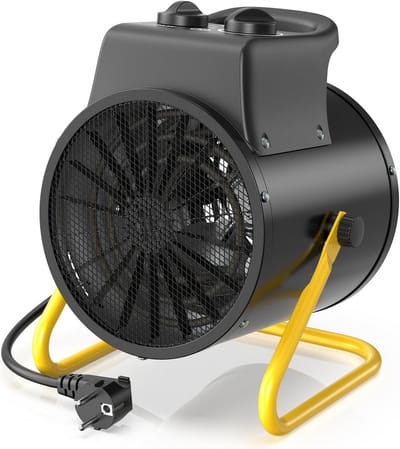 Krachtige 3000W Draagbare Bouwventilatorverwarmer - Energiezuinig met Oververhittingsbeveiliging