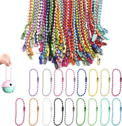 85 Stuks Lengte Verstelbare Ballen voor Kettingen, Sleutelhangers en Labels in 17 Kleuren
