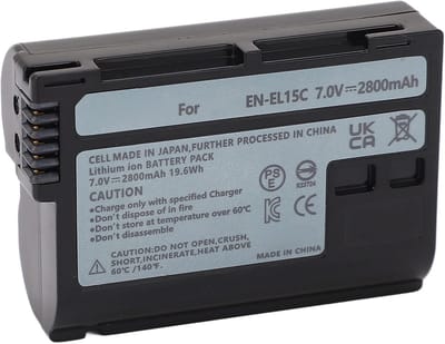 Oplaadbare Camera Batterij 2800mAh Vervanging voor Z-serie en D-serie Spiegelreflexcamera's