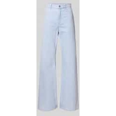 straight fit jeans met logopatch