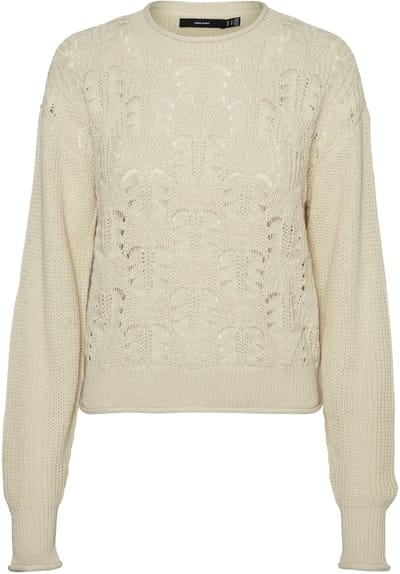 VERO MODA - VMCRUSH LS O-NECK PULLOVER BOO - Dames - Gebreide truien
