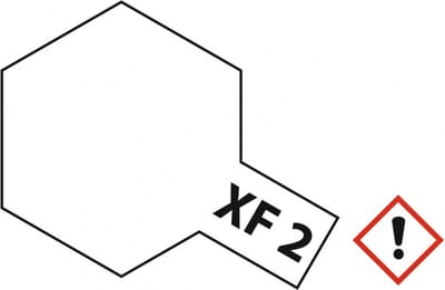 Tamiya Hobbyverf Acrylverf - XF-2 White - Matt - Acryl - 23ml Verf potje - 23 ml
