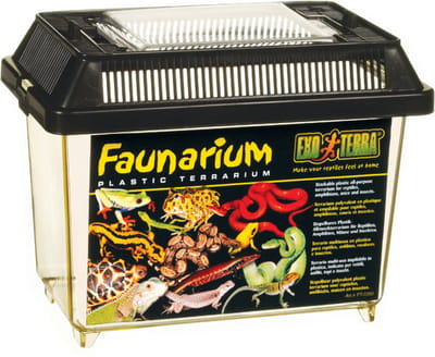 Exo Terra Terrarium Faunarium Mini Zwart 18x11x12.5 cm