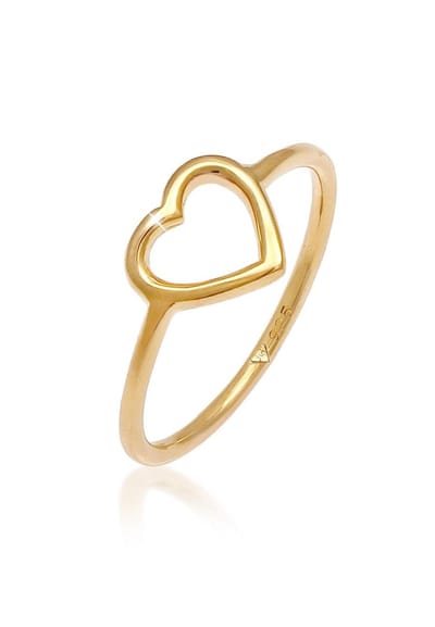 Elli - Ring - Dames Hart Uitgesneden Filigraan Trend in 925 Sterling Zilver - Dames
