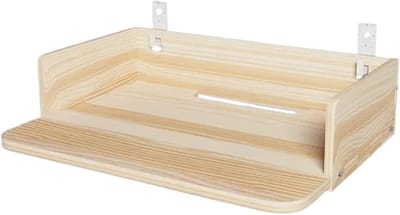 Projector Beugel - Houten Plank - Thuisbioscoop Inrichting - Massief Hout - Maat L - Houtkleur