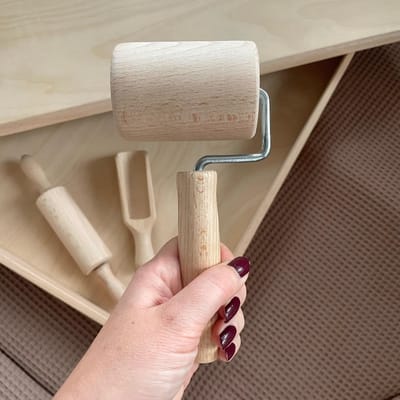 Sensory bak met deksel en accessoires - houten bak - sensory bak - sensory