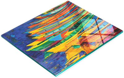 Decoratieve glazen snij- en serveerplank in de vorm van een bootje, 60x52 cm