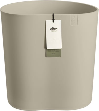 Elho Eden Aquacare Medium 40 - Bloempot voor Binnen & Buiten - 100% Gerecycled Plastic - Ø 38.0 x H 43.1 cm - Zacht taupe