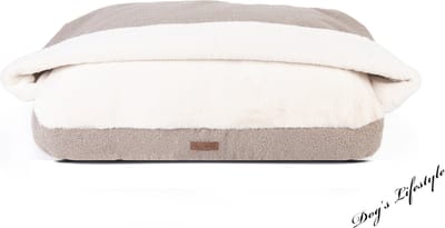 Snuggle Cave Hondenkussen Boucle Deluxe Taupe Medium 80cm Wasbare hoes! Supersoft