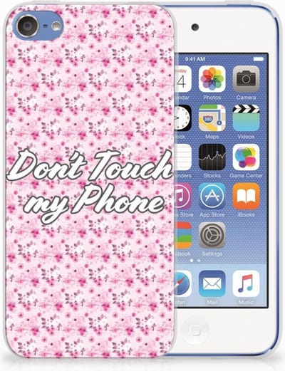Apple iPod Touch 5 | 6 Silicone-hoesje Flowers Pink DTMP