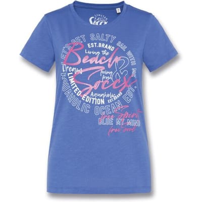 Soccx Dames t-shirt (Blauw, XL)
